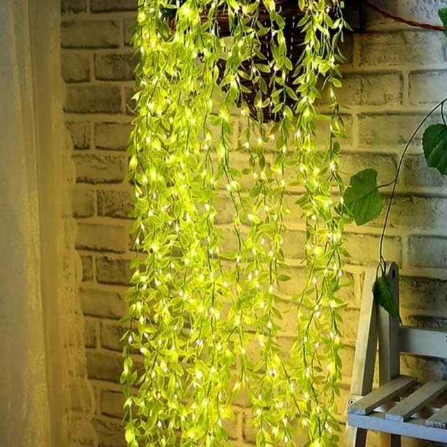 LED Leaf String Light – 3 Meter Decorative Green Vine Lighting