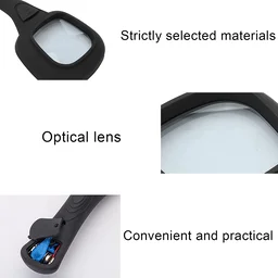 LED Magnifying Glass – 6-LED Lighted for Reading | worko