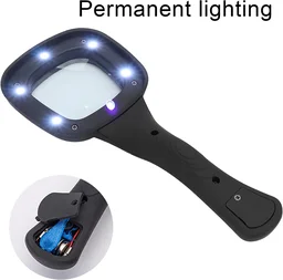 LED Magnifying Glass – 6-LED Lighted for Reading | worko