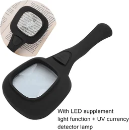 LED Magnifying Glass – 6-LED Lighted for Reading | worko