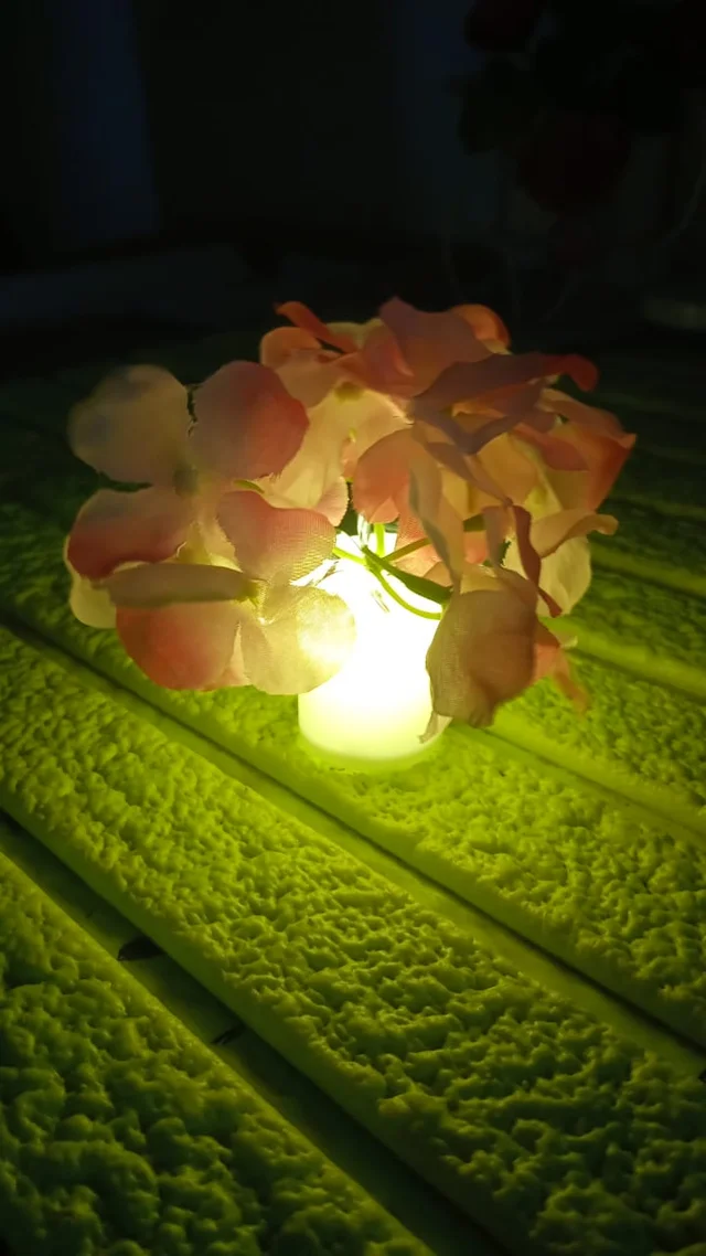 LED Mood Light – Wireless Flower Vase Lamp for Home | Velvet Wheels