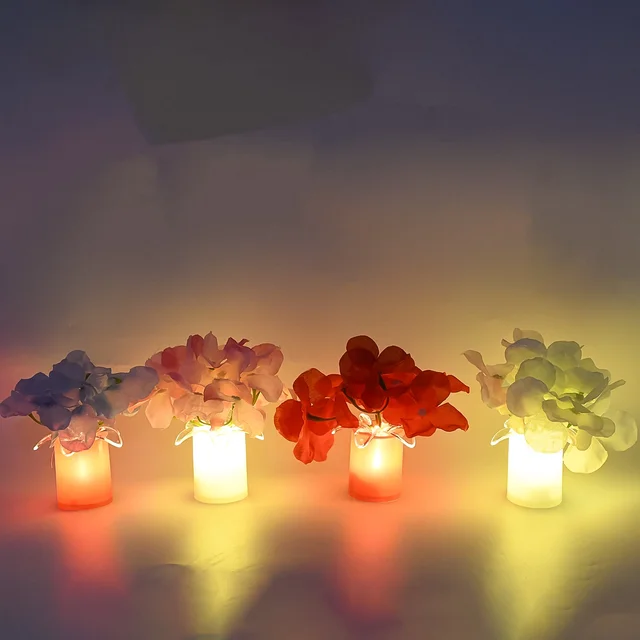 LED Mood Lights – Aesthetic Bedroom Decor Set (4 Pcs) | Velvet Wheels