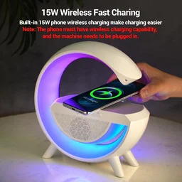 LED Night Lamp with Bluetooth Speaker – Wireless Charging | Indo Glow