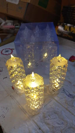 LED Rose Candle – Flameless Acrylic Decorative Lights | Giftoiza