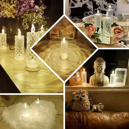 LED Rose Candle – Flameless Acrylic Decorative Lights | Giftoiza