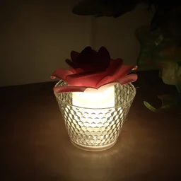 LED Rose Flower Flameless Tealight Candle Set – Elegant & Safe Décor