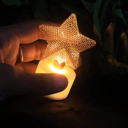 LED Star Candles – Set of 12 Flameless Decorative Tealights