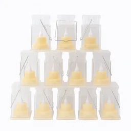 LED Storm Lantern Decorative Lights – Set of 12 Battery-Operated Flameless Lanterns