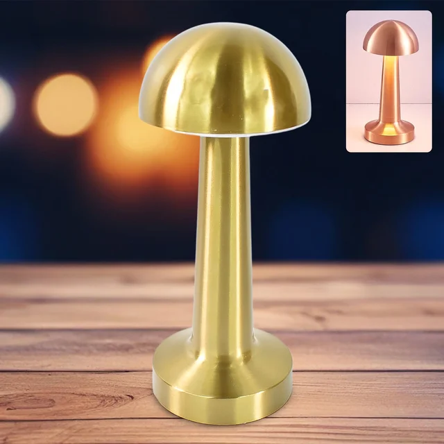 LED Table Lamp – Touch Control, Portable & Dimmable Metal Desk Light