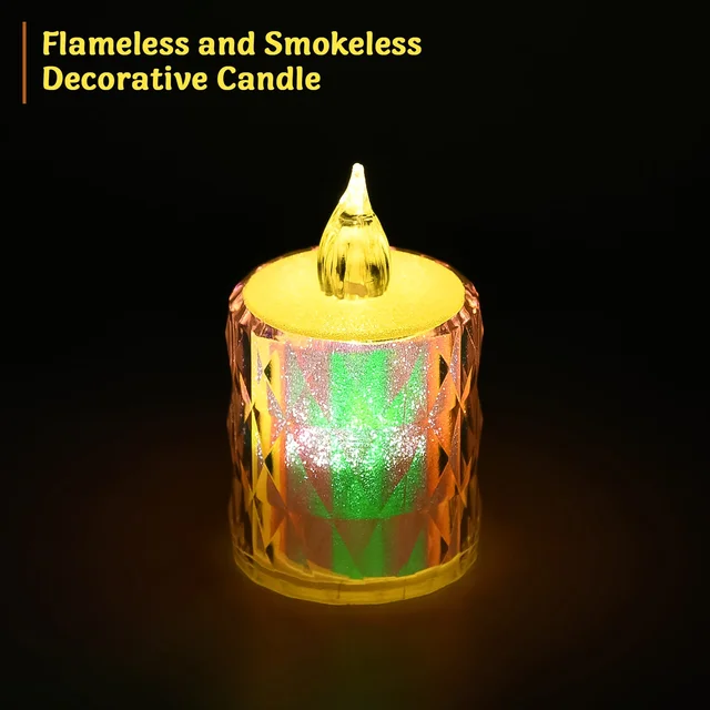 LED Tealight Candles 12 Pack – Flameless Diwali Decor | Styleva