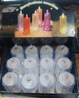 LED Tealight Candles 12 Pack – Flameless Diwali Decor | Styleva