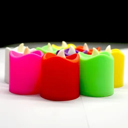LED Tealight Candles – 24 Pcs Multicolor | Indo Glow