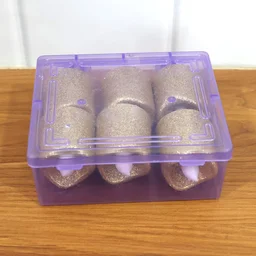 LED Tealight Candles – 6 Pc Flameless Christmas Glitter Set