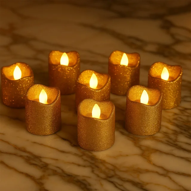 LED Tealight Candles – Premium Flameless Decorative Lights (9 Pc Set)