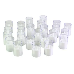 LED Tealight Candles – Set of 24 Flameless Smokeless Lights