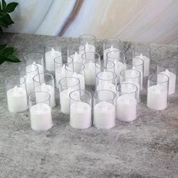 LED Tealight Candles – Set of 24 Flameless Smokeless Lights