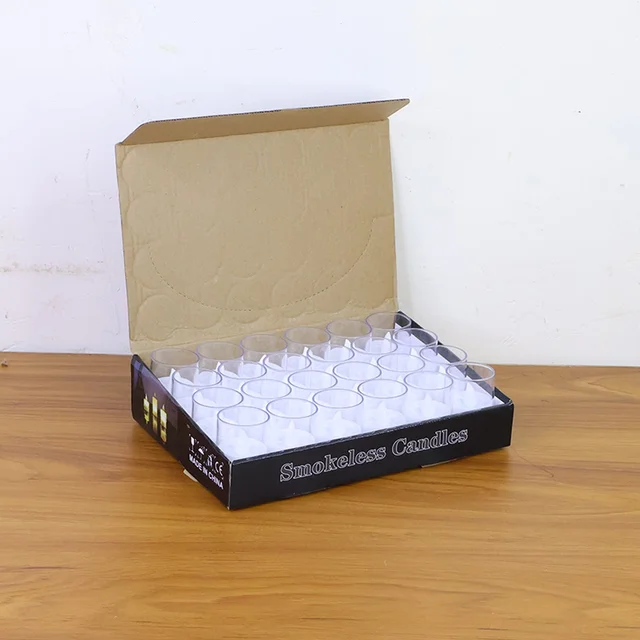 LED Tealight Candles – Set of 24 Flameless Smokeless Lights