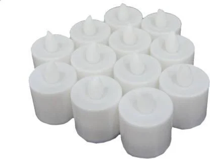 LED Tealight Candles – White 24 Pcs for Diwali Decor | Indo Glow