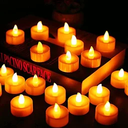 LED Tealight Candles – White 24 Pcs for Diwali Decor | Indo Glow