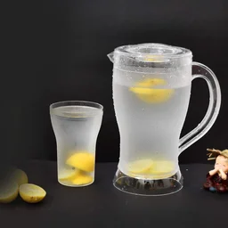 Lemon Jug Set – 1200ML Unbreakable Jug with 6 Glasses