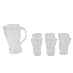 Lemon Jug Set – 1200ML Unbreakable Jug with 6 Glasses