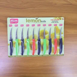 Lemon Knife Set – 10 Pc Stainless Steel Kitchen Cutting Knives