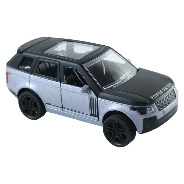 Light and Sound Metal Pull Back Car Toy, Die Cast SUV Model for Kids (1 Pc)