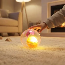 Light-Up Bouncy Ball – Impact-Activated LED & Soft Grip Fun