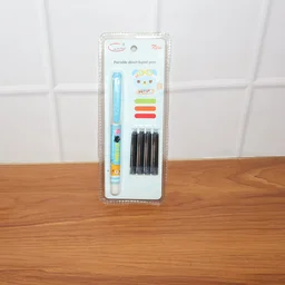 Liquid Ink Pen Set – Cute Cartoon Design with Refillable Cartridges