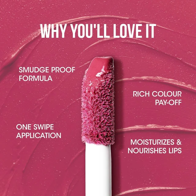 Liquid Lipstick – Berry Blossom Moisture Lock with Hyaluronic Acid