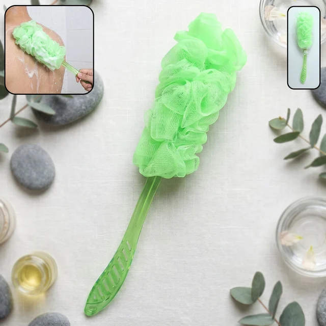 Long Handle Bath Loofah – 45cm Reach Back Scrubber | Mist & Relax