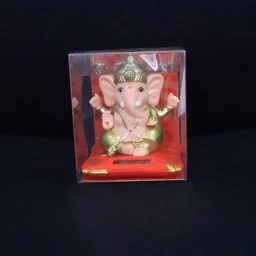 Lord Ganesh Idol with Solar-Powered Base – Medium Decorative Statue