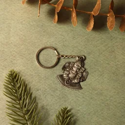 Lord Ganesha Keychain – Durable Metal Devotional Accessory