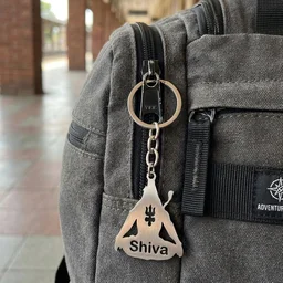 Lord Shiva Trishul Keychain – Durable Spiritual Accessory