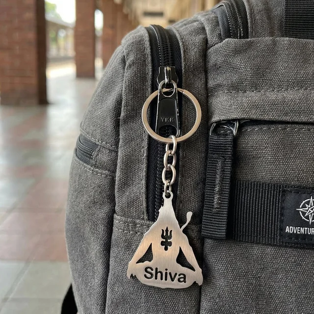 Lord Shiva Trishul Keychain – Durable Spiritual Accessory