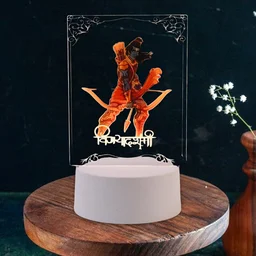 Lord Shree Ram 3D LED Night Lamp with Soft White Light