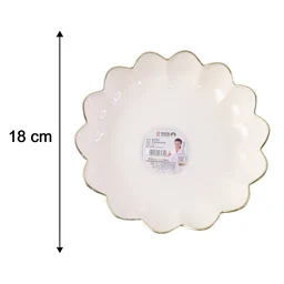 Lotus Flower Decorative Serving Tray – Elegant Snack & Dry Fruit Platter