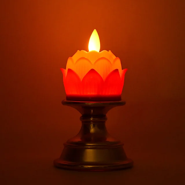 Lotus LED Flameless Candle – Elegant Decorative Flameless Light