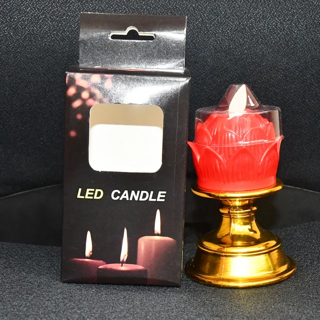 Lotus LED Flameless Candle – Elegant Decorative Flameless Light