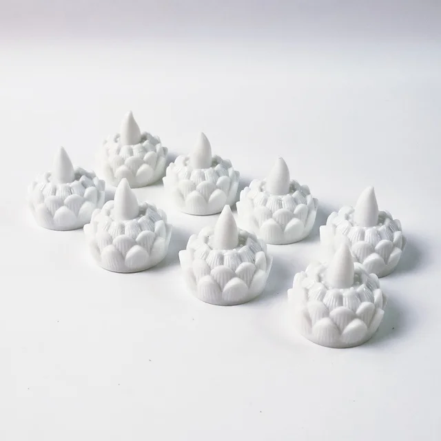 Lotus Shaped LED Flameless Tealight Candles – Safe Decor Set of 8