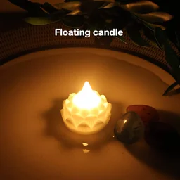 Lotus Shaped LED Flameless Tealight Candles – Safe Decor Set of 8