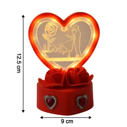Love Couple Showpiece – Romantic Heart-Shaped Home Decor Gift