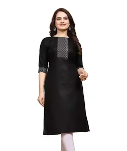 Combo kurti ,Cotoon kurti,Kurti for women,Combo kurti for women,Party wear kurti,Daily wear kurti,Kurtis ,Yellow kurti, black kurti,Embroidry kurti Mo - S