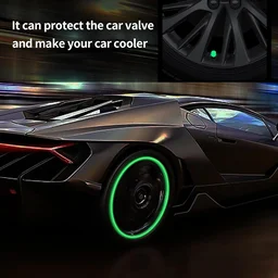 Luminous Tyre Valve Caps – Glow for Night Safety (4 Pcs Set)