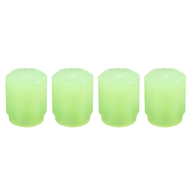 Luminous Tyre Valve Caps – Glow for Night Safety (4 Pcs Set)