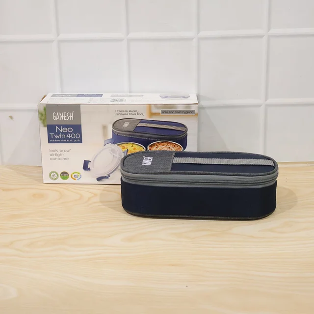 Lunch Box Set – Airtight Stainless Steel Containers with Insulated Bag