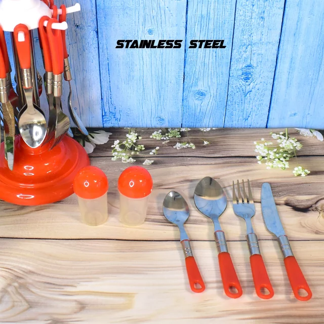 Luxury Cutlery Set – 26-Piece Stainless Steel with Stand | TitanVault