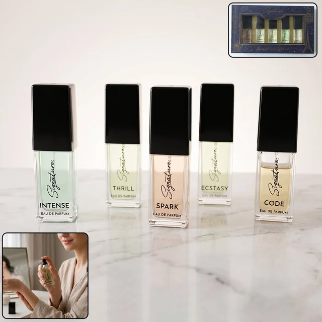 Luxury Perfume Gift Set – 5 Long-Lasting Eau de Parfums in Travel Size