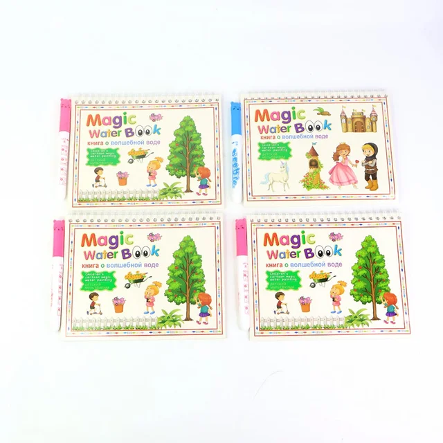 Magic Water Drawing Book – Reusable Mess-Free Kids Activity Set