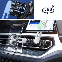 Magnetic Car Phone Holder – 360° Rotatable Air Vent Mount | Velvet Wheels